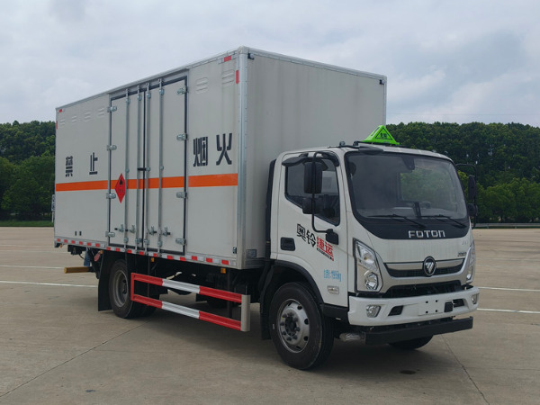 奧鈴5米2易燃氣體廂式運輸車